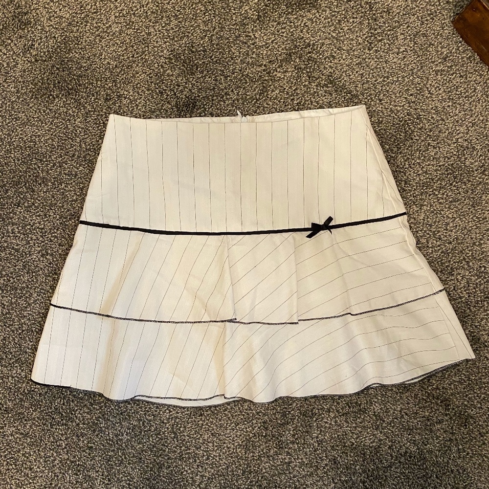 Speechless White and Black Skirt